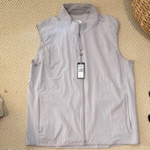 “Ventura Vest” Men's Light Gray Full-Zip Performance Vest